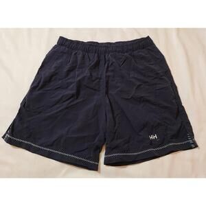Helly Hansen Calshot Swimming Shorts Mens Size Medium Black Lined Drawcord Logo